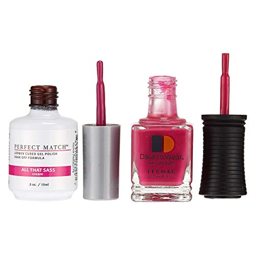 LeChat Perfect Match Gel Polish - All That Sass (0.5 oz) with Lacquer