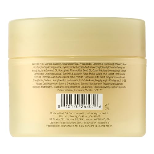 Naturium Glow Getter Body Scrub, Exfoliating Sugar Crystals with Linoleic-Rich Oils, Glycerin & Squalane, 226 g / 8 oz