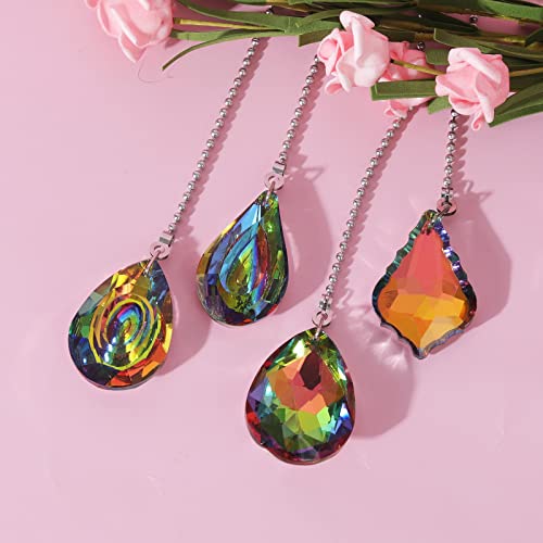 Crystal Pull Chain Extension for Ceiling Fans - 4 Pieces