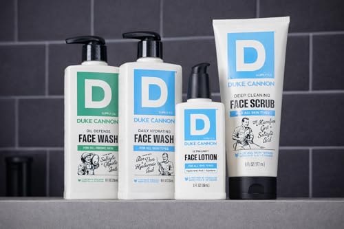 Duke Cannon Oil Defense Face Wash for Men - 8 fl oz Daily Cleanser