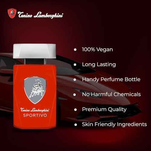 Tonino Lamborghini Sportivo Men EDT Spray 4.2 oz - Woody Spicy Fragrance
