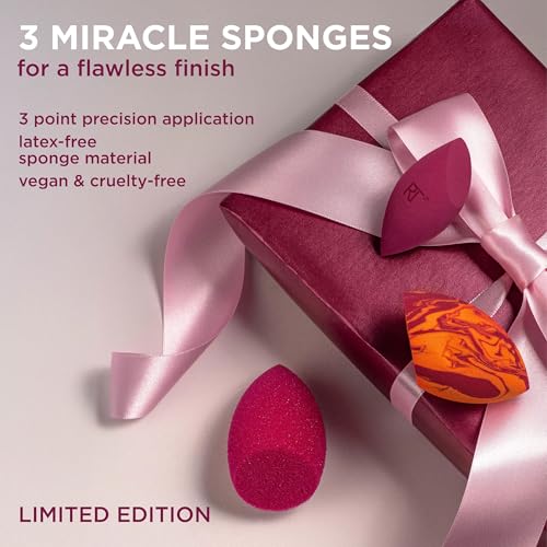 Real Techniques Makeup Sponge Superstars 3-Piece Gift Set