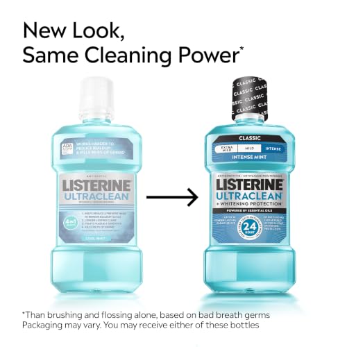 Listerine Ultraclean Intense Mint Mouthwash Twin Pack - 2 x 1L