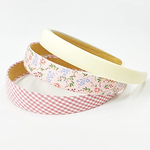 Pink 7-Pack Headbands for Women - Versatile Hair Accessories
