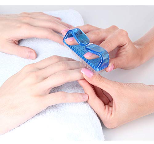 6 Pack Handle Grip Nail Cleaning Brush Kit for Home & Travel