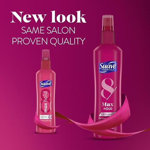 Suave Max Hold Hairspray 8 - Non-Aerosol Citrus, 11 Oz (Pack of 2)
