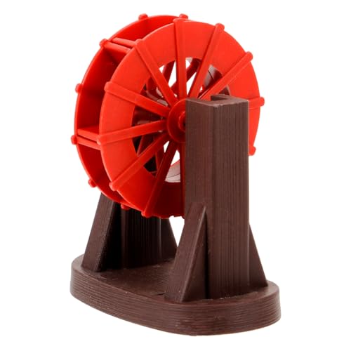 GOOHOCHY Mini Water Wheel Fountain Accessory - 3.54 Inch Decorative Prop for Indoor and Garden Fountains
