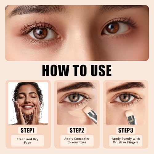 QIC Full Coverage Liquid Concealer – Waterproof, Long-Lasting Matte Finish