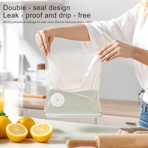 MEGAWISE Reusable Vacuum Zipper Bags - 20 Pack, 8.5x8.5in, BPA Free
