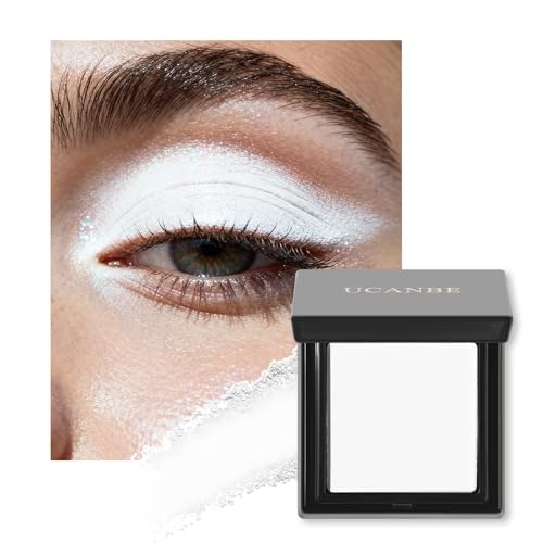 UCANBE White Single Eyeshadow Palette - 22 Highly Pigmented Shades