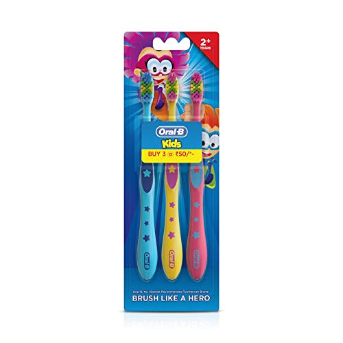 Oral-B Kids Toothbrush Pack of 3 - Extra Soft Bristles