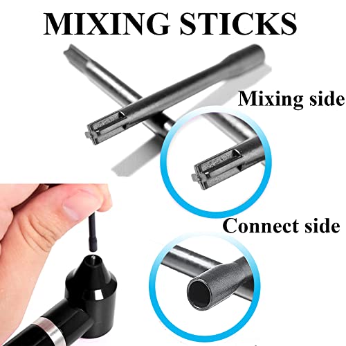 Yugui Tattoo Ink Mixer Machine Kit with 100 Disposable Mixing Sticks – Portable, High-Speed Pigment Stirrer