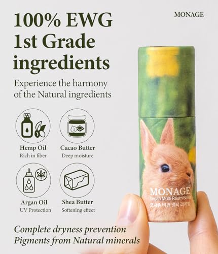 MONAGE Raum Tinted Lip Balm - Organic & Moisturizing Lip Care
