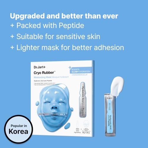 Dr.Jart+ Cryo Rubber Cooling Mask with Serum Ampoule – Moisturizing Mask, New Formulation (Travel Size)