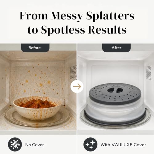 Collapsible 10.5" Silicone Microwave Splatter Cover - BPA-Free