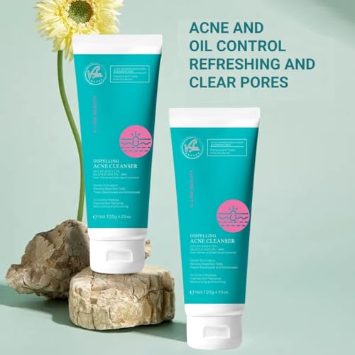 V-Line Beauty 2% BHA Salicylic Acid Foaming Cleanser for Oily Acne-Prone Skin