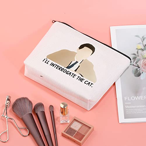 Interrogate the Cat Makeup Bag - JXGZSO Travel Pouch