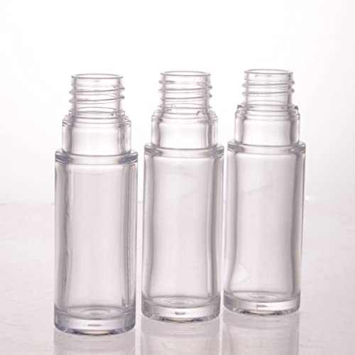 COSIDEA White 15PCS 10ml Lip Gloss Tube Set with Brush Applicator for DIY Lip Products