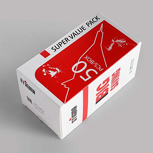 STIGMA #12(7RL) Standard Disposable Tattoo Needle Cartridges with Membrane Safety Cartridges for Tattoo Artists Round Liner 50Pcs Super Value Pack EN05-50-1207RL