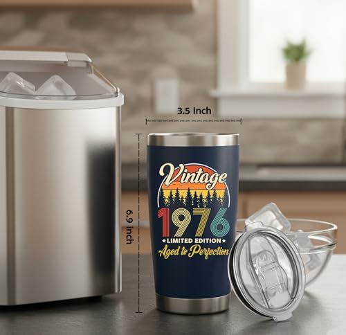 50th Birthday Tumbler - 20 Oz Stainless Steel Mug for Him/Her