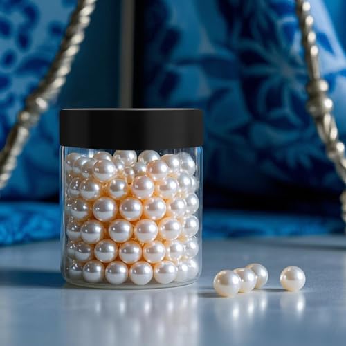 50 Pack 4 oz Clear Plastic Jars with Lids - Leak-Proof Cosmetic Containers
