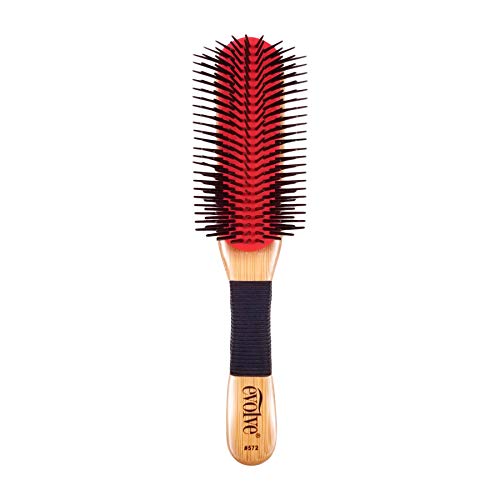 Evolve Knot-Free Detangle Brush with Bamboo Handle - 2 Pack