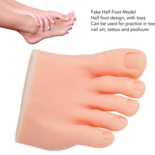 Dioche Silicone Half Foot Model for Nail Art Training and Pedicure