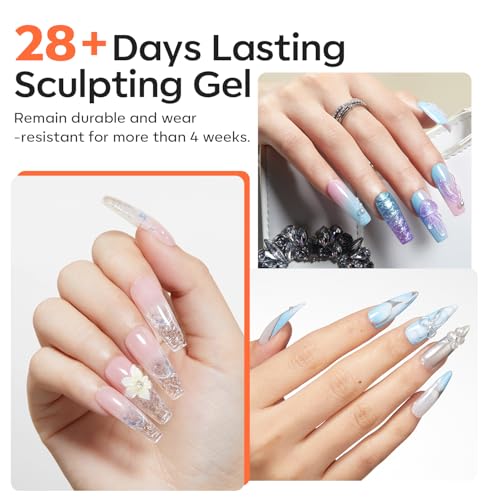 Modelones A1 Milky White Solid Nail Builder Gel 15g – 3D Sculpting Gel