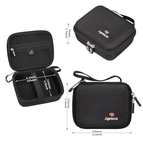 Aproca Black Portable Storage Case for Wahl Peanut Trimmer & Clipper Kit