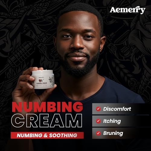 Tattoo Numbing CreamMaximum Strength: Numbing Cream for Tattoos, Extra Strength Numbing Cream - Up to 6 Hours Numbness for Multi-Purpose Use (White, 1.7 Ounce (Pack of 1))