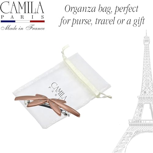 Camila Paris CP3757 Bronze French Hair Barrette Clip for Girls & Women