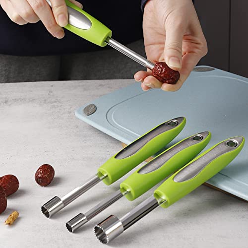 FREESHU Apple Corer Set - 4 Sizes with Ergonomic Handle