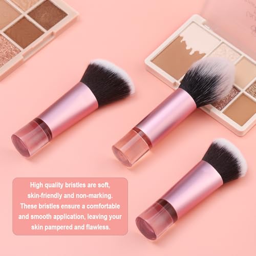 3PCS Premium Makeup Brush Set - Foundation, Contour & Powder