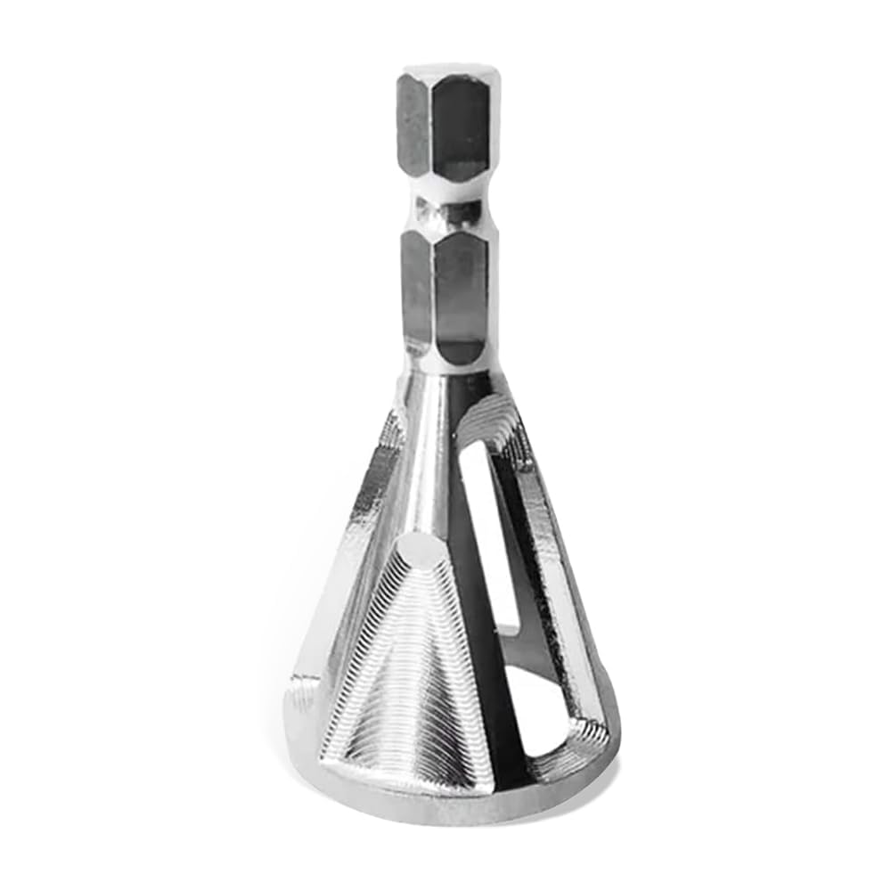 Deburring Chamfer Tool for Drill, Stainless Steel External Chamfer Cutter for Bolts & Pipes, Quick Burr Removal and Edge Repair Tool for DIY Metal Work and Home Workshop Use