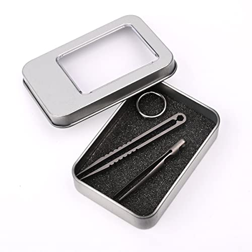NHDT 2-Piece Mini Titanium EDC Tweezers – Ultralight Precision Tool
