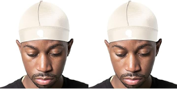 Silky Wave Cap for 360, 540 & 720 Waves - Soft Breathable Durag Beanie for Men