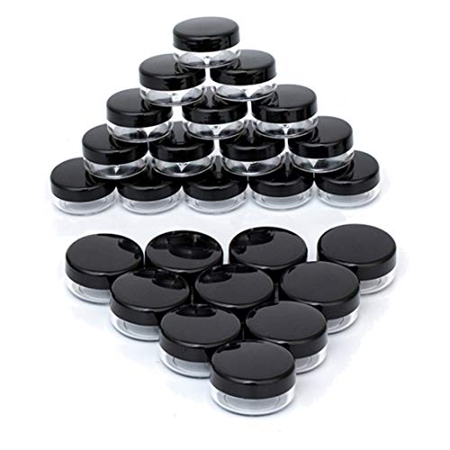 3g Sample Containers with Lids - 25 Pack for Cosmetics & Makeup