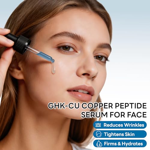 Copper Peptide Serum with GHK-Cu & Hyaluronic Acid for Hydration
