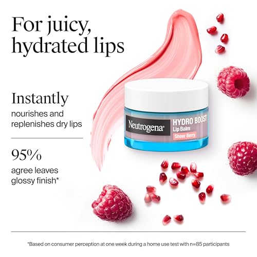Neutrogena Hydro Boost Lip Balm Sheer Pink 0.5 oz Pack of 2 – Hydrating Hyaluronic Acid & Vitamin E
