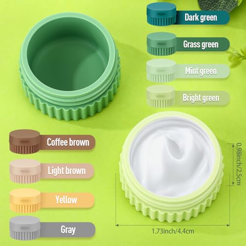 Maxcheck 8 Pcs Mini Silicone Travel Containers - Fresh Color, Leakproof
