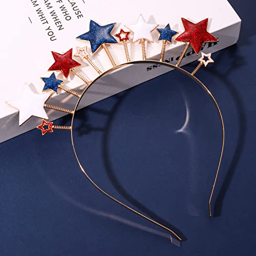 American Flag Headband 4th of July Patriotic Hair Accessory for Women