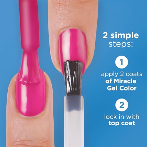 Sally Hansen Miracle Gel Nail Polish - 800 Fog-et Me Not, Vegan Formula