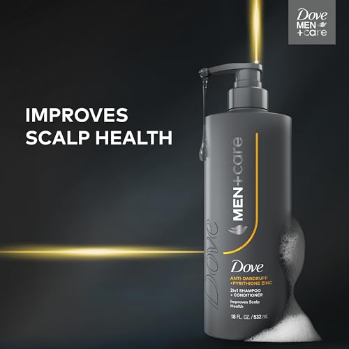 Dove Men Anti-Dandruff 2-in-1 Shampoo & Conditioner 18oz - Flake-Free Hair Care