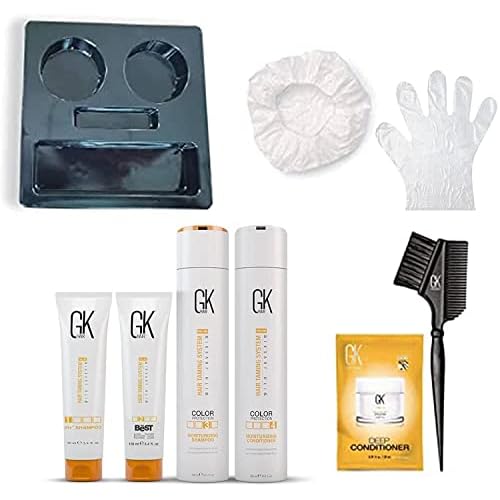 GK HAIR Global Keratin The Best Consumer Box Kit (10.1 Fl Oz/300ml) Smoothing Keratin Treatment Professional Brazilian Complex Blowout Straightening For Silky Smooth & Frizzy Hair