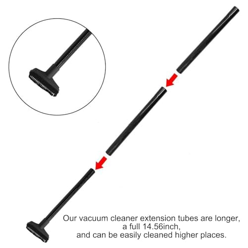 3-Piece Vacuum Extension Wands for Shop Vac - 15" Plastic Tubes