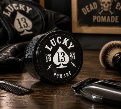 Lucky 13 Original Hair Pomade, High Hold & Shine, Fresh Scent, 4oz