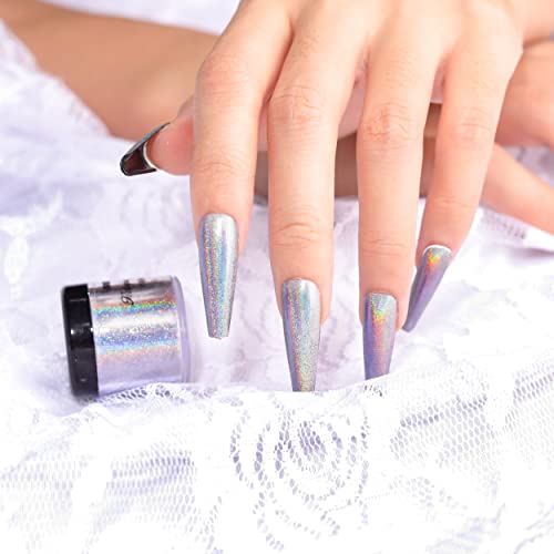 NODDWAY Holographic Chrome Powder for Nails & Resin Crafts 2g