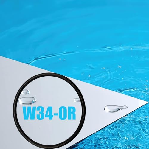 W34-OR Water Filter O-Ring Replacement – Fits American Plumber & Pentek (8-Pack)