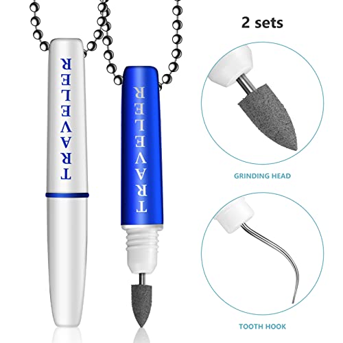 Healifty 4-Piece Stainless Steel Dental Plaque & Tartar Remover Tool Set