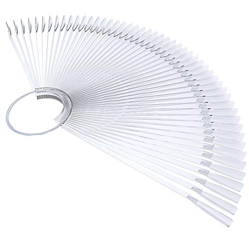 100 Clear Nail Art Swatch Sticks for Display & Practice - TTSAM